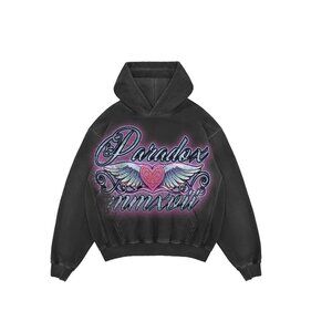 Paradox Lab Black Paradox of Love Lightning Arc Logo Hoodie USA Size XSmall